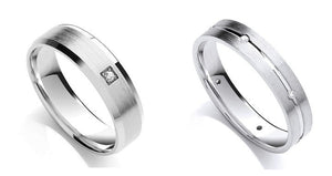 950 Platinum Ladies & Men's Diamond Wedding Ring Set SPECIAL OFFER