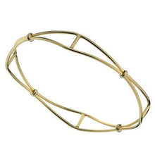 Load image into Gallery viewer, 9K Yellow &amp; White Gold Solid Lattice Bangle - Pobjoy Diamonds
