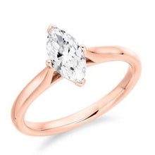 Load image into Gallery viewer, Custom Marquise Cut Lab Diamond Ring E/VS1 - Pobjoy Diamonds