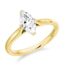 Load image into Gallery viewer, Custom Marquise Cut Lab Diamond Ring E/VS1 - Pobjoy Diamonds