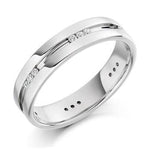 950 platinum gents 0.25 carat weight diamond civil partnership or dress ring from Pobjoy