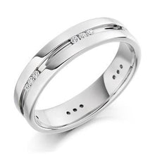 Load image into Gallery viewer, 950 platinum gents 0.25 carat weight diamond civil partnership or dress ring from Pobjoy
