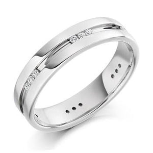 950 platinum gents 0.25 carat weight diamond civil partnership or dress ring from Pobjoy