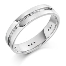 Load image into Gallery viewer, 950 Platinum Gents 0.25 CTW Diamond Ring F-G/VS - Pobjoy Diamonds