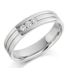 Load image into Gallery viewer, Gents 950 Platinum 0.14 CTW Diamond Ring - Pobjoy Diamonds