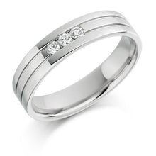 Load image into Gallery viewer, Gents 950 Platinum 0.14 CTW Diamond Ring - Pobjoy Diamonds