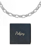 Load image into Gallery viewer, Sterling SIlver Men&#39;s Rectangular Cable Link Necklet - Pobjoy Diamonds