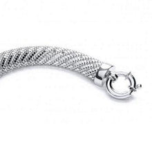 Load image into Gallery viewer, Sterling Silver Ladies Mesh Bracelet
