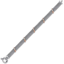 Load image into Gallery viewer, Sterling Silver &amp; Rhodium Mesh Bracelet - Pobjoy Diamonds