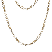 Load image into Gallery viewer, 9K Yellow Gold Ladies Mixed Link Necklace-Pobjoy Diamonds