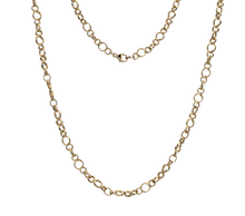 Load image into Gallery viewer, 9 Carat Yellow Gold Ladies Mixed Link Necklace-Pobjoy Diamonds