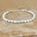 Handmade Sterling Silver Nugget Ladies Bracelet - Pobjoy Diamonds