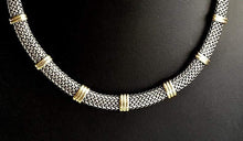 Load image into Gallery viewer, 9K Yellow Gold &amp; Sterling Silver Collar Necklace - Pobjoy Diamonds