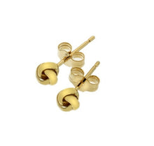 Load image into Gallery viewer, 9K Yellow Gold Open Knot Stud Earrings - Pobjoy Diamonds