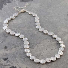 Load image into Gallery viewer, Handmade Sterling Silver Organic Bead Necklace - Pobjoy Diamonds
