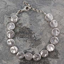 Load image into Gallery viewer, Handmade Sterling Silver Organic Bead Necklace - Pobjoy Diamonds