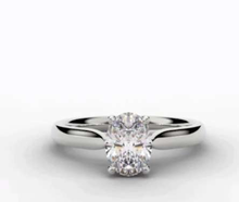Load image into Gallery viewer, El Portet Four Prong Oval Cut Diamond Ring - Pobjoy Diamonds