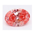 Fancy Vivid Pink Oval Cut Lab Grown Diamond 1.22 Carat VVS2 - Pobjoy Diamonds