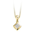 9K Yellow Gold Diamond Drop Pendant 0.15 CTW - Pobjoy Diamonds