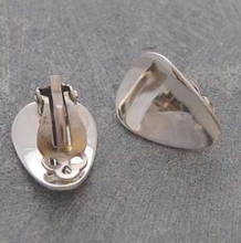 Load image into Gallery viewer, Handmade Gold On Silver Petal Clip On Earrings - Pobjoy Diamonds