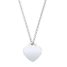 Load image into Gallery viewer, Sterling Silver Heart Pendant &amp; Neck Chain - Pobjoy Diamonds