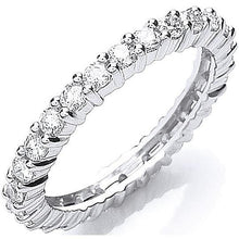 Load image into Gallery viewer, 950 Platinum 1.00 CTW  Full Eternity Ring - Pobjoy Diamonds