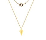 9K Yellow Gold Kite Pendant Necklace-Pobjoy