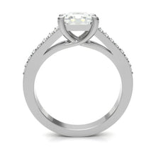 Load image into Gallery viewer, 950 Platinum Split Shoulder 1.40 CTW Princess Cut Diamond Ring - G/VS2 - Pobjoy Diamonds