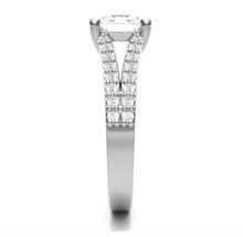 Load image into Gallery viewer, 950 Platinum Split Shoulder 1.40 CTW Princess Cut Diamond Ring - G/VS2 - Pobjoy Diamonds