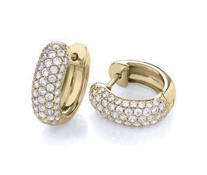 Diamond Hug Earrings 1.50 Carat G/Si1 - Pobjoy Diamonds