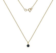Load image into Gallery viewer, 9K Gold Ladies Sapphire Pendant Necklace - Pobjoy Diamonds