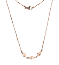 Load image into Gallery viewer, 9K Rose Gold Ladies Triple Cube Pendant Necklace