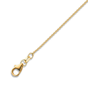 18K Yellow Gold Ladies Rolo Chain