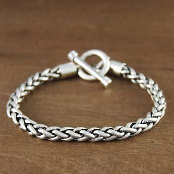 Handmade Ladies Sterling Silver Rope Bracelet - Pobjoy Diamonds