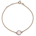 9K Rose Gold & Rose Quartz Adjustable Ladies Bracelet - Pobjoy Diamonds