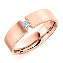 Load image into Gallery viewer, Gents Tension Set Diamond Ring In 18K Gold F-G/VS  Pobjoy Diamonds