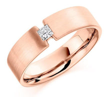 Load image into Gallery viewer, Gents Tension Set Diamond Ring In 18K Gold F-G/VS - Pobjoy Diamonds