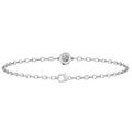 18K White Gold 1.20 Carat Diamond Bracelet F/VS1