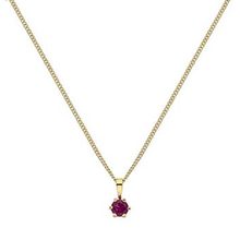 Load image into Gallery viewer, Ruby pendant 9 carat yellow gold necklace -Pobjoy Diamonds