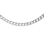 Sterling Silver Gents Octagonal Curb Neck Chain Pobjoy