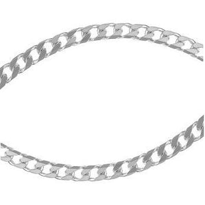 Sterling Silver Gents Octagonal Curb Neck Chain
