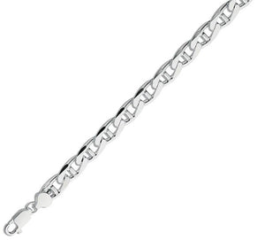 Sterling Silver Gents Anchor Bracelet - Pobjoy Diamonds