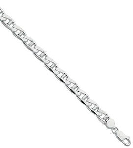 Sterling Silver Gents Anchor Bracelet - Pobjoy Diamonds