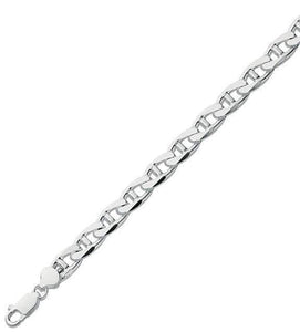 Sterling Silver Gents Anchor Bracelet - Medium Weight - Pobjoy Diamonds