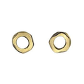 Sterling Silver Yellow Gold Plated Nut Stud Earrings - Pobjoy Diamonds