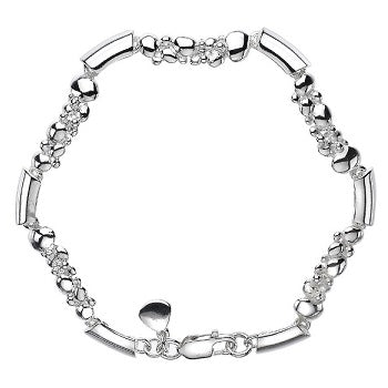 Sterling Silver Echo Bracelet - Pobjoy Diamonds