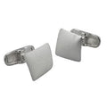 Silver Matt Finish Cufflinks - Pobjoy Diamonds