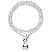 Load image into Gallery viewer, Oversize Adjustable Silver Necklace