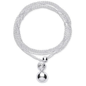 Oversize Adjustable Silver Necklace
