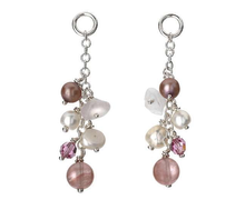 Load image into Gallery viewer, Freshwater Cultured Pearl &amp; Sterling Silver Bead Drop Earrings - Pobjoy Diamonds